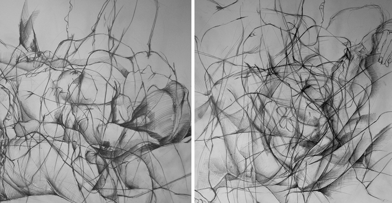 Quick sketches, A0, pencil on cartidge paper