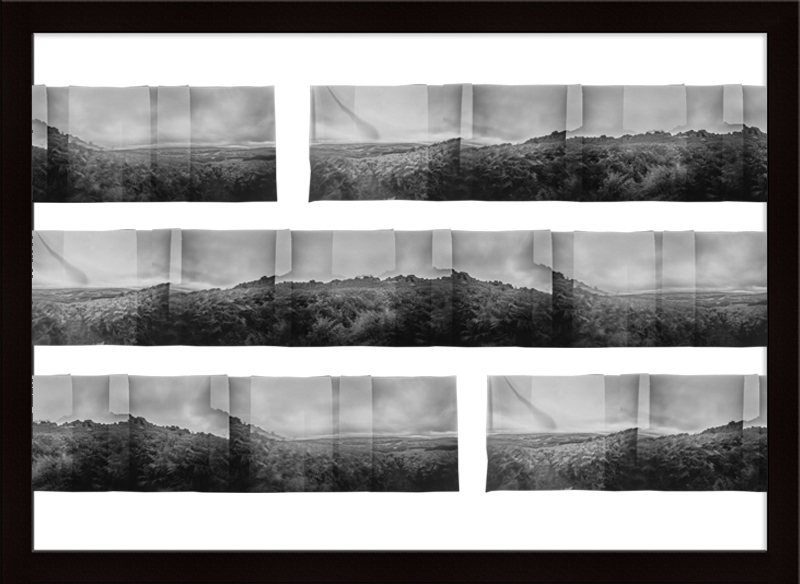 Pinhole panorama of Stannage Edge shot on a Zero Image camera