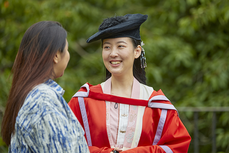 PhD students celebrate graduating from Durham University