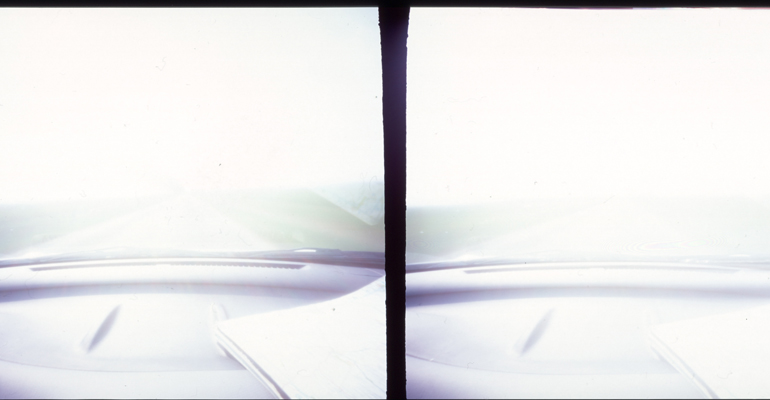 Pinhole images shot on homemade camera