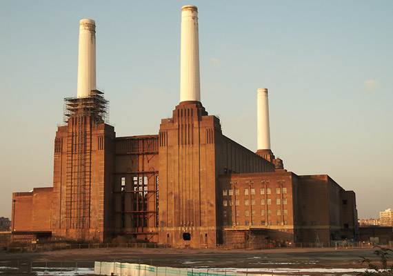 Battersea Power Station before redevelopment.
