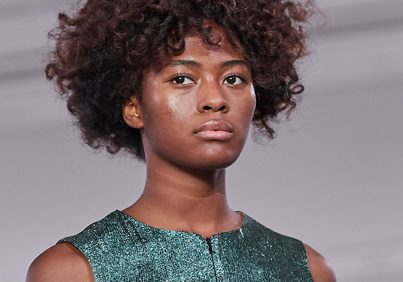 Models show off the latest collections at London Fashion Weekend.
